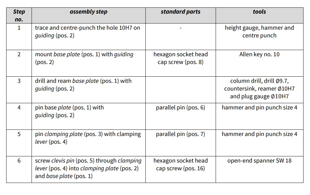 Assembly plan drawing device