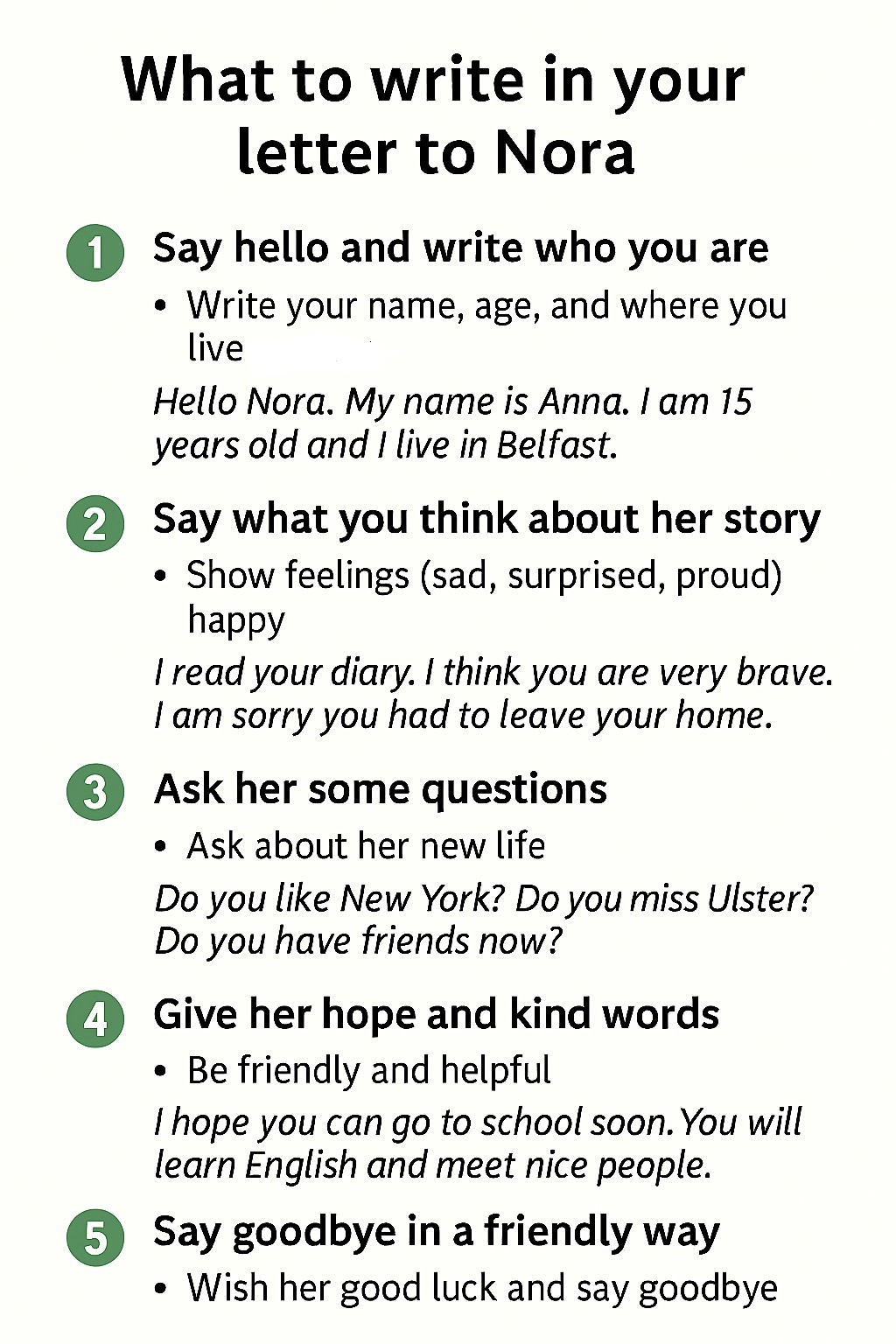Topics letter